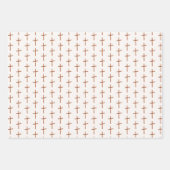 Palm Cross auf Weiß Geschenkpapier Set (Vorderseite)