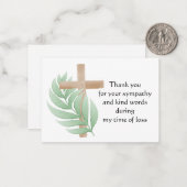Palm Cross Danke-Karte Mitteilungskarte (Vorderseite/Rückseite Beispiel)