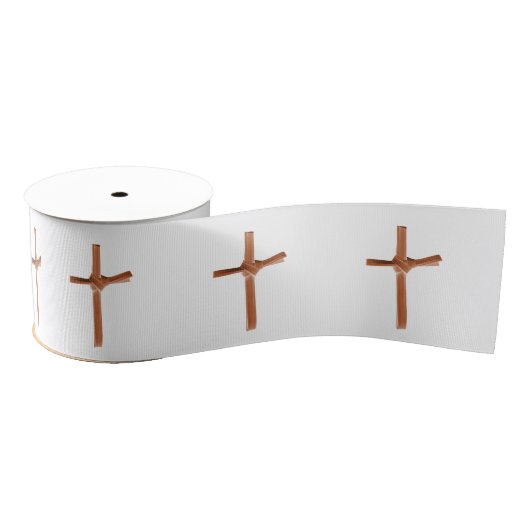 Palm Cross Muster Ripsband (Spule)