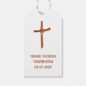 Palm Cross Personalisiert Favor Tag Geschenkanhänger (Vorderseite)