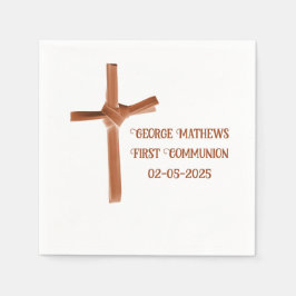Palm Cross personalisiert Serviette