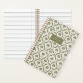 Palm Damask Personalisiertes Notizbuch | Heritage  (Innen)