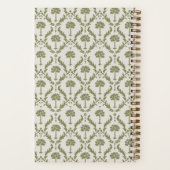 Palm Damask Personalisiertes Notizbuch | Heritage  (Rückseite)