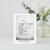 PALM DER HAND POSTKARTE (Stehend Vorderseite)