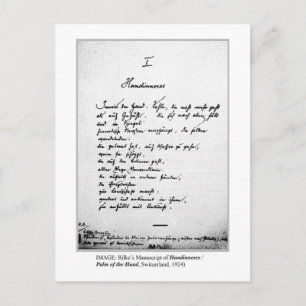 PALM DER HAND POSTKARTE