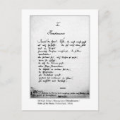 PALM DER HAND POSTKARTE (Vorderseite)