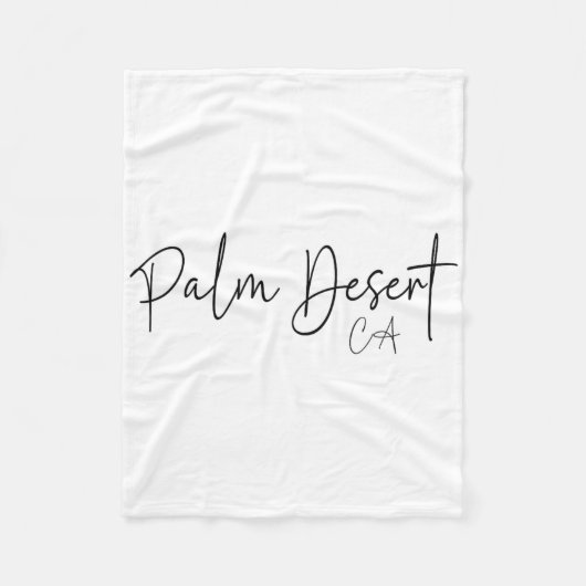 Palm Desert Kalifornien Ca Retro  Fleecedecke (Vorderseite)