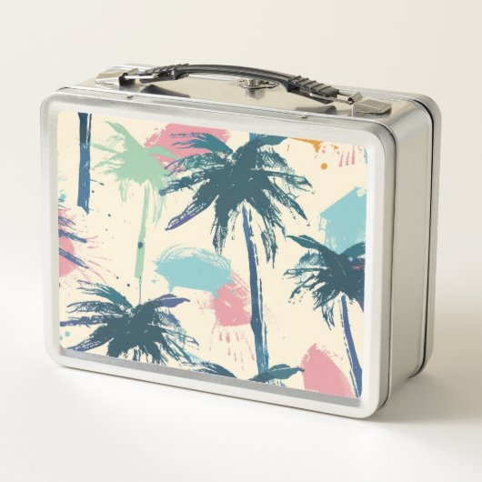 Palm Design Metal Lunch Box (Rückseite)