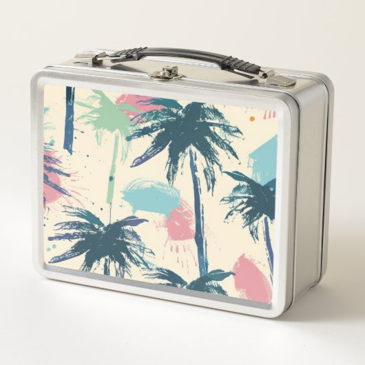 Palm Design Metal Lunch Box (Vorderseite)