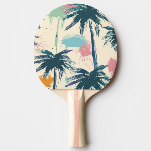 Palm Design Ping Pong Paddles Tischtennis Schläger (Vorderseite)