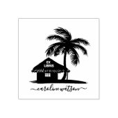 Palm Ex libris Stempel (Prägung)