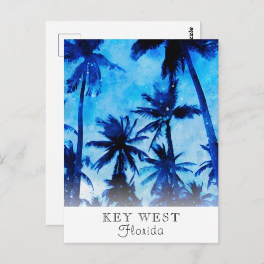 *~* Palm Exotic AP25 Personalize Travel Abstrakt P Postkarte (Vorne/Hinten)