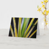 Palm Fan Karte (Gelbe Blume)