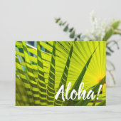 Palm Fan, Kilauea, Kauai, Hawaii Einladung (Stehend Vorderseite)