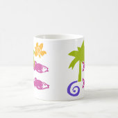 Palm & Fish Blockprint Tasse (Mittel)
