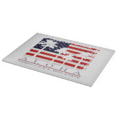 Palm Flag Hawaii Aloha Patriotic Cutting Board Schneidebrett (Ecke)
