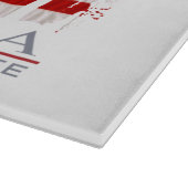 Palm Flag Hawaii Aloha Patriotic Cutting Board Schneidebrett (Ecke)