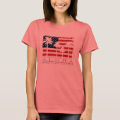 Palm Flag Hawaii Ladys T - Shirt (Vorderseite)