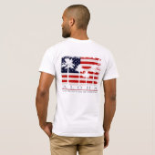 Palm Flag USA Männer T - Shirt (Schwarz voll)