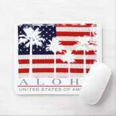 Palm Flag USA Mousepad (Mit Mouse)