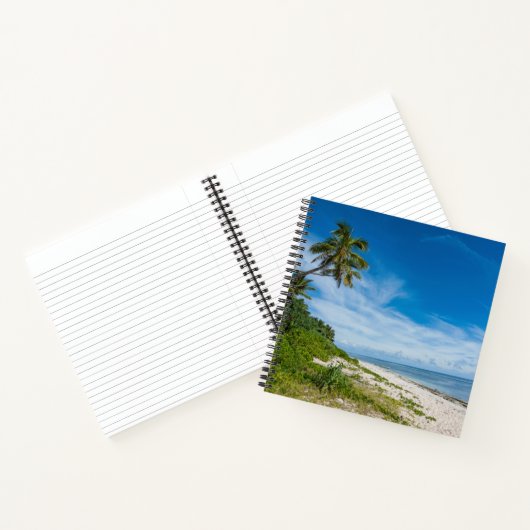 Palm Fringed Kolovai Beach Notizblock (Innenseite)