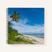 Palm Fringed Kolovai Beach Notizblock (Vorderseite)