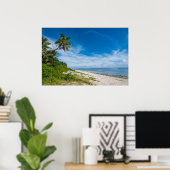 Palm Fringed Kolovai Beach Poster (Heimbüro)