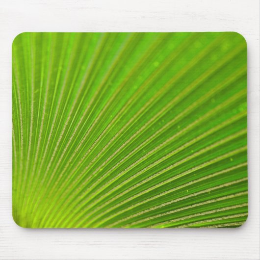 Palm Frond Green Pattern Mousepad (Vorne)