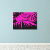 Palm frond hawaii Leinwand (Insitu (Holzboden))