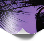 Palm Frond Silhouette Fotodruck (Ecke)