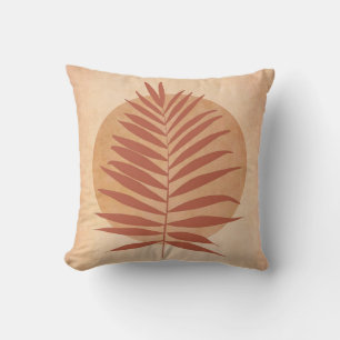 Palm Frond Terracotta Kissen