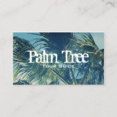 Palm Fronds Foto Visitenkarte (Vorderseite)