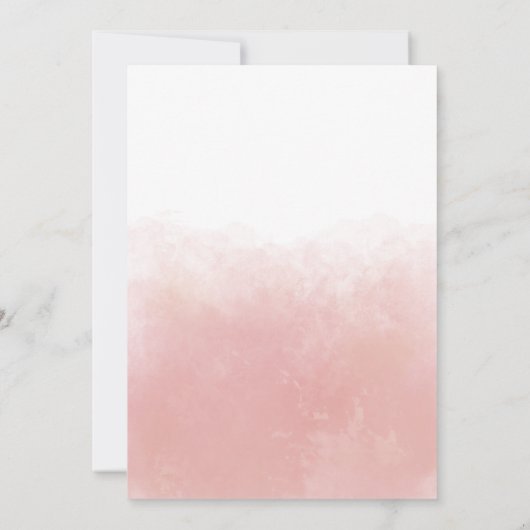 Palm Fronds Hawaiian Tropical Trendy Modern Pink Einladung (Rückseite)