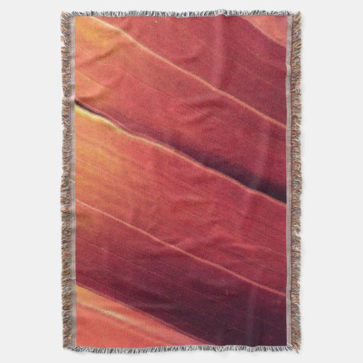 Palm Fronds in Rost und Gold Decke (Vorderseite Vertikal)