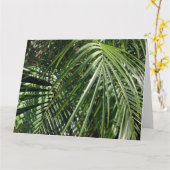 Palm Fronds Kunstfotografie Karte (Gelbe Blume)