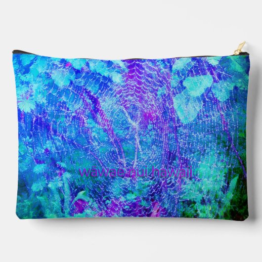 Palm Fronds/Weaver, Druckknopfbeutel Zubehörtasche (Rückseite)