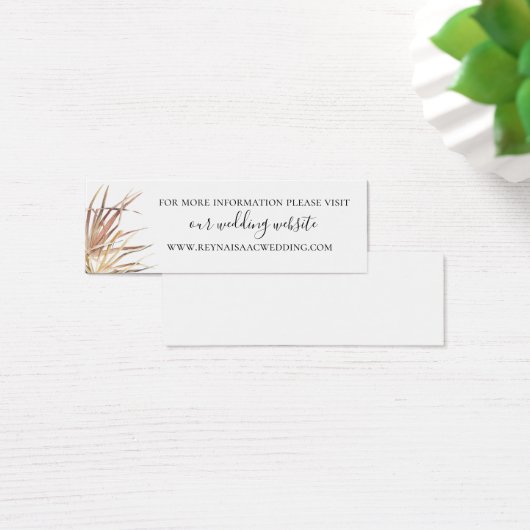 Palm Fronds Wedding Website (Schreibtisch)
