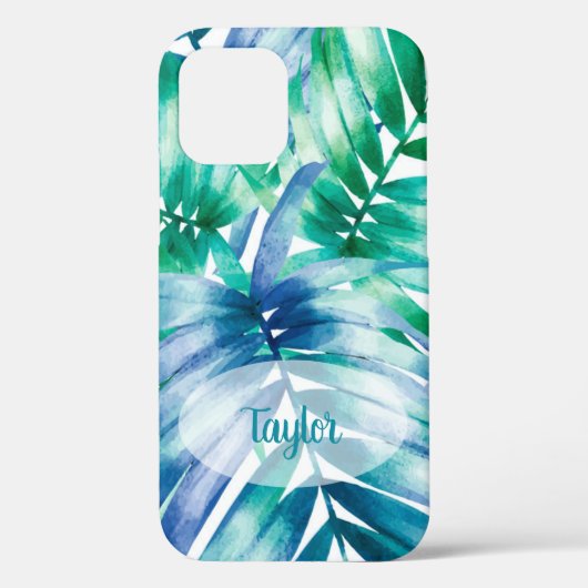 Palm Frontal Tropical Pattern Personalisierter Nam Case-Mate iPhone Hülle (Rückseite)