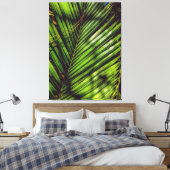 Palm Frontend, Pine Needles und Shadows Canvas Pri Leinwanddruck (Insitu (Schlafzimmer))