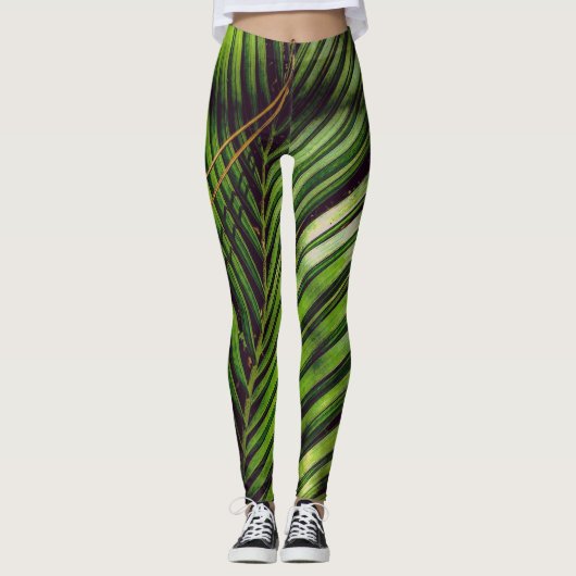 Palm Frontend, Pine Needles und Shadows Leggings (Vorderseite)