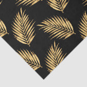 Palm Frontsatz Gold und Black Wassercolor Seidenpapier (Ausschnitt)