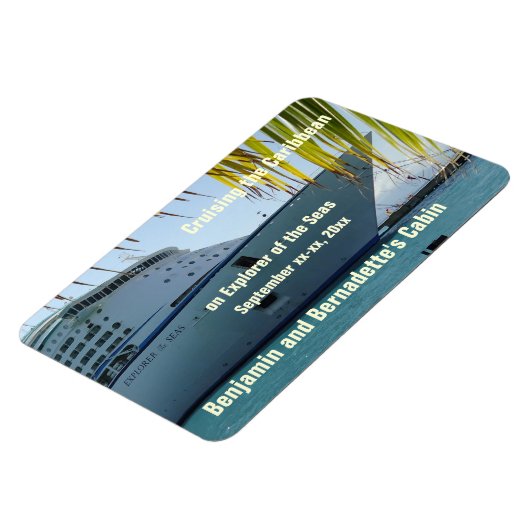 Palm Gerahmt Bow Stateroom Door Marker Magnet (Linke Seite)