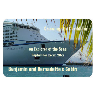 Palm Gerahmt Bow Stateroom Door Marker Magnet