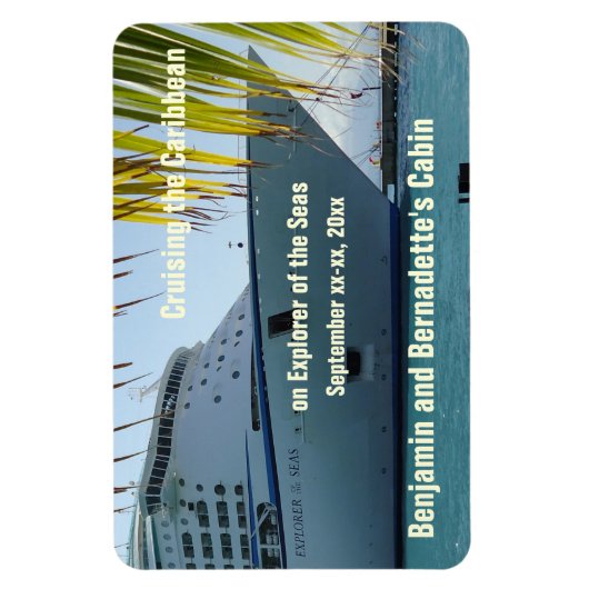 Palm Gerahmt Bow Stateroom Door Marker Magnet (Vertikal)