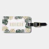 Palm Getaway Tropical Beach Gepäckanhänger (Vorderseite horizontal)