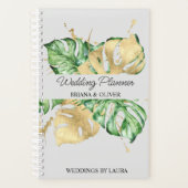 Palm Gold Tropical Sand Wedding Planer (Vorderseite)
