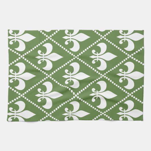 Palm Green Lilie Küchentuch (Horizontal)