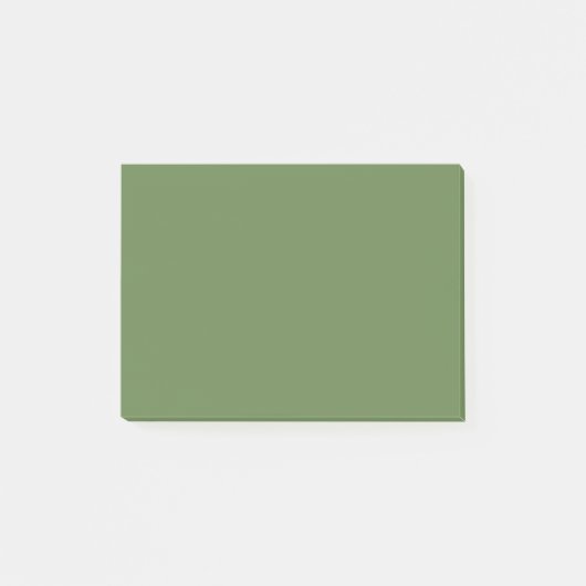 Palm Green Solid Color Post-it Klebezettel (Vorderseite)
