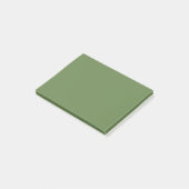 Palm Green Solid Color Post-it Klebezettel (angewinkelt)