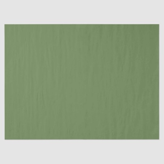 Palm Green Solid Color Seidenpapier (Vorderseite)
